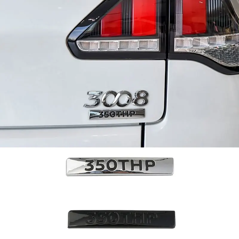 

380 THP 350 THP PURETECH labels car stickers for Peugeot 308 3008 refit 380THP 350THP PURETECH rear tail trunk mark side logo