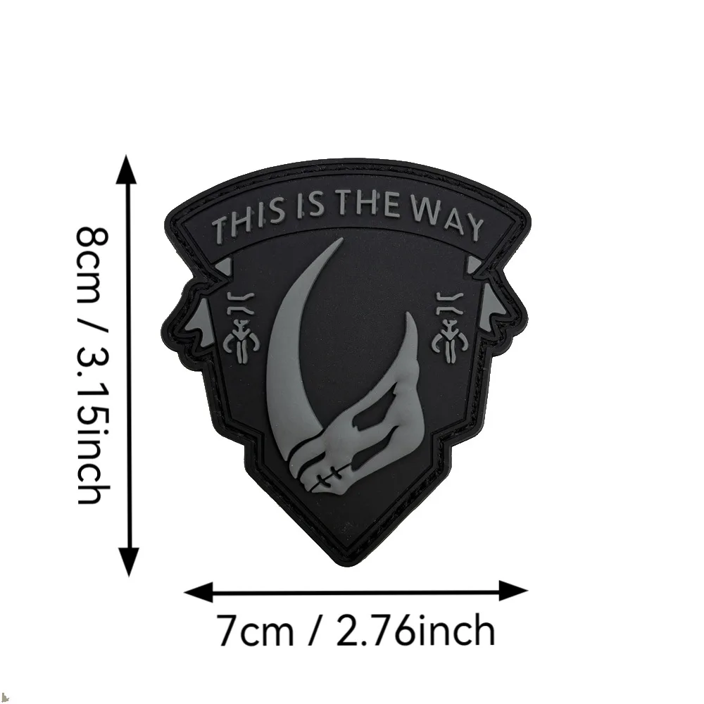 Parche PVC 3D mamut This is the way – Morale patch mochila - imagen 3