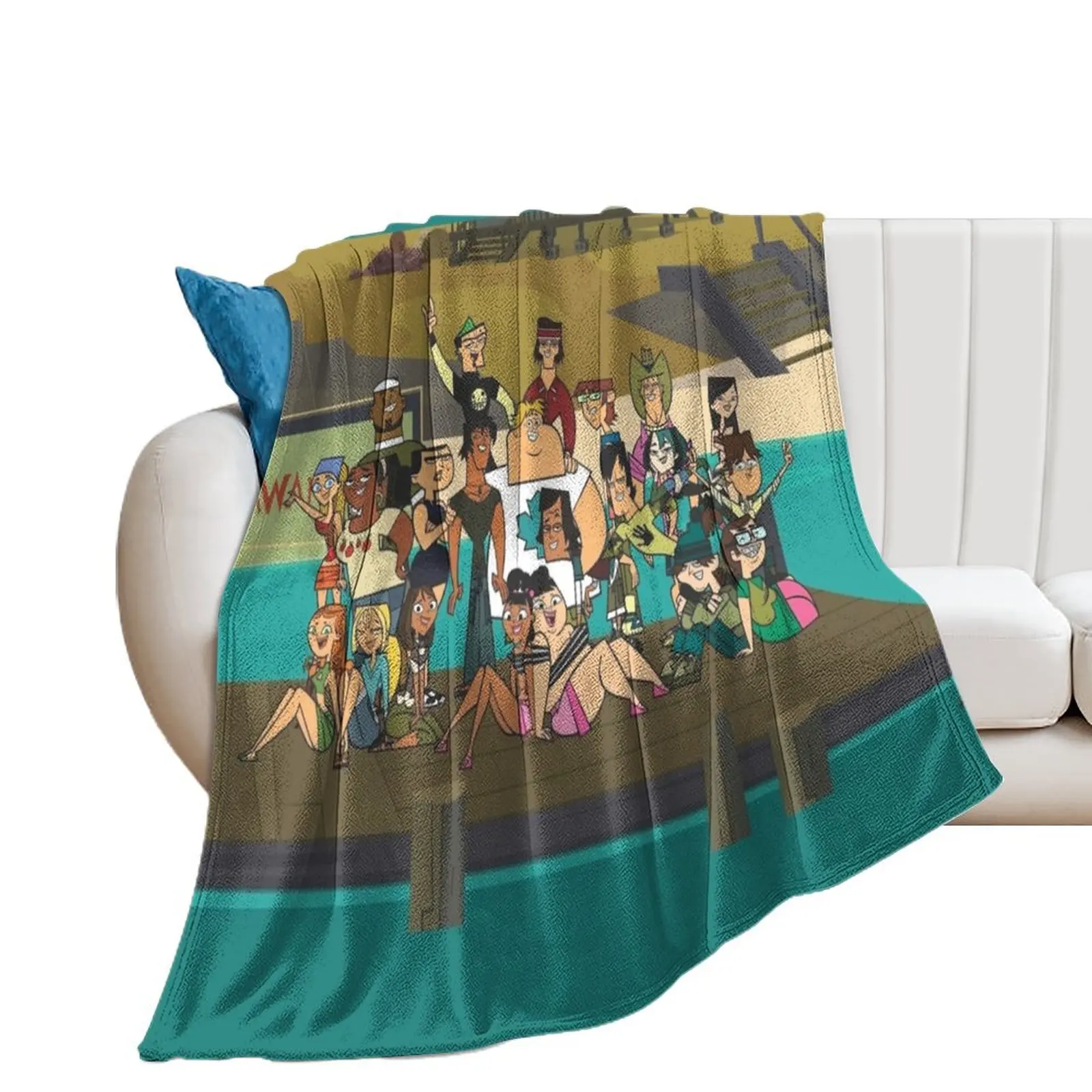 Welcome to Total Drama Island Throw Blanket Moving Luxury Thicken Blankets