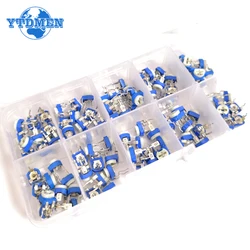 Ajustável Potenciômetro Resistor Kit, Multiturn Trimmer Potentiometers Set, resistores variáveis, 500 - 1M Ohm, 100pcs por caixa, RM065