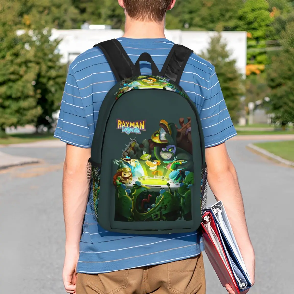 Cartoon Games Rayman Legends Backpack Student BookBag Men Women School Bag Laptop Shoulder Bags