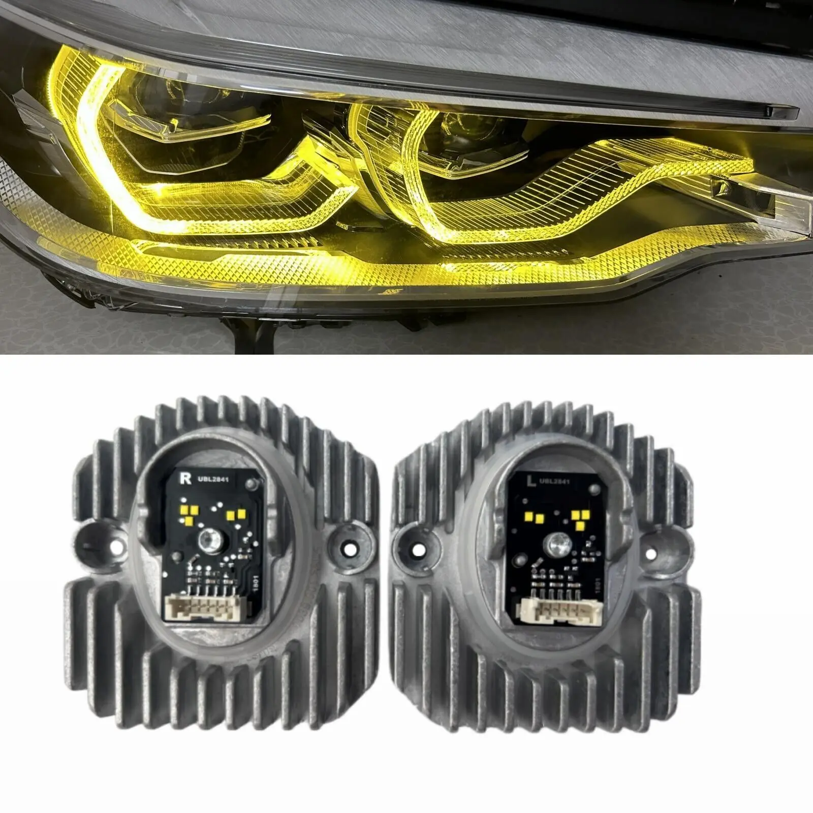 

New Arrival Yellow LED Headlight For 2017-2020 BMW G30 530i 540i M5 Angel Eyes DRL Adaptive Daytime Running Lights Signal Lamp