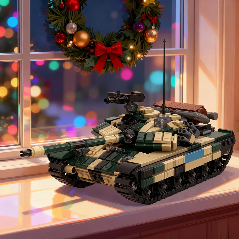 

669pcs MOC T Ukrainian Main Battle Tank 1 Scale Creator Model Building Christmas Gifts Blocks Architecture Toys Education Brick