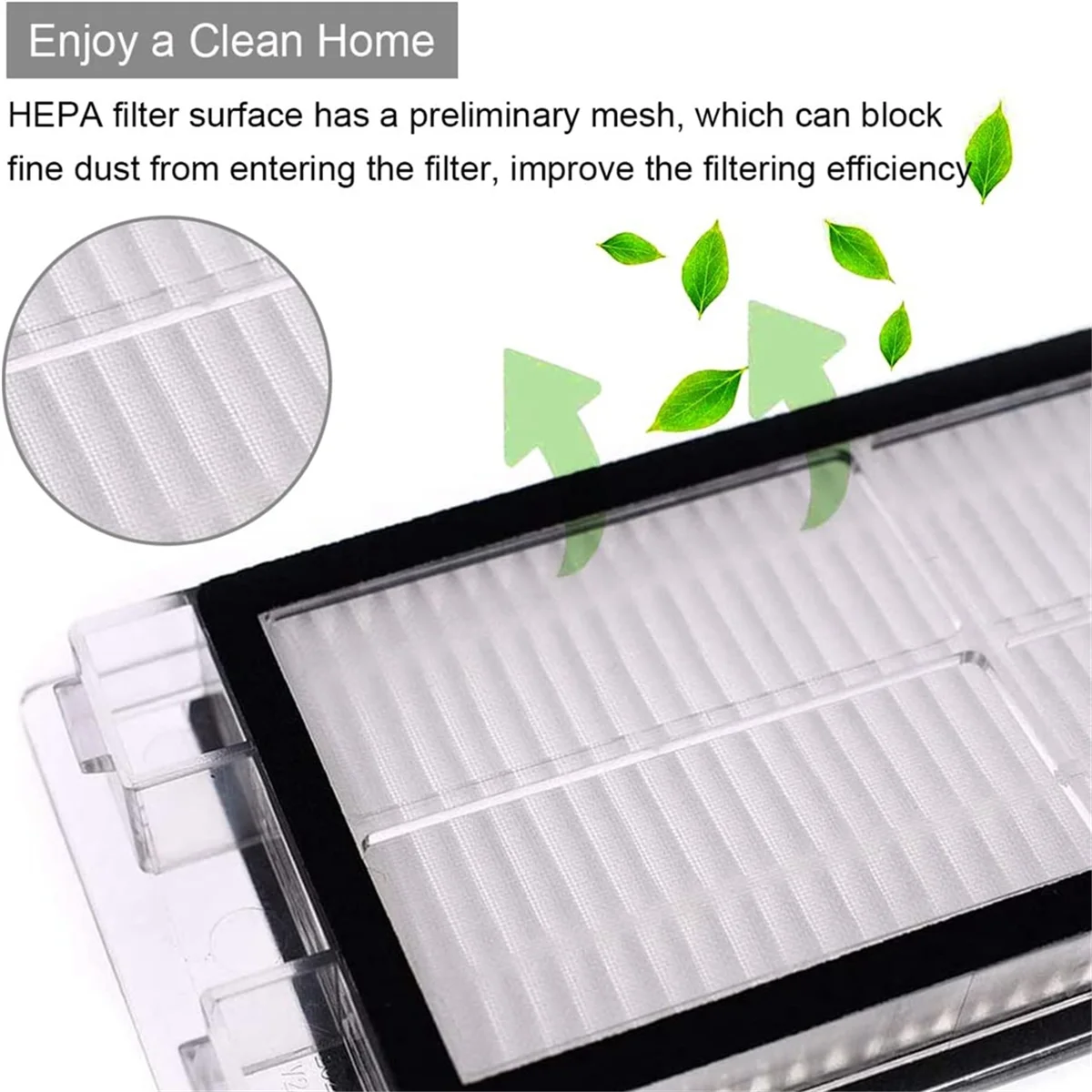 Zestaw akcesoriów A20M do odkurzacza S5 MAX S6 S60 S65 S6 MAXV S6 Pure E4 Główna szczotka boczna Filtr Hepa