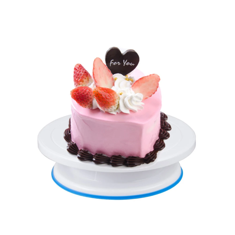 

6 Pcs Baking Cake Tool Set Rotary Turntable Base Aluminum Scrapers Spatulas Decorative Supplies Home Professional Use