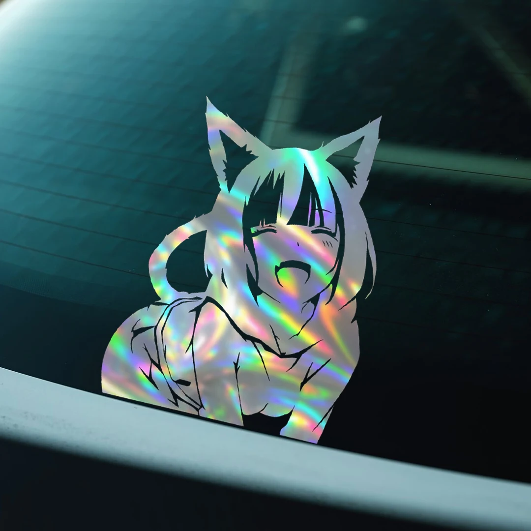 

Catniang animation waterproof sticker 4-7 inch character pain sticker, car window pen, motorcycle luggage decoration
