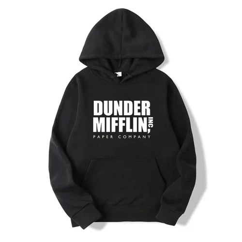 Imagen 2 del producto 2025 The Office Dunder Mufflin INC Sudadera con capucha de papel Dwight Schrute Sudadera Hombres Mujeres Sudaderas con capucha Jersey casual Suéter con capucha