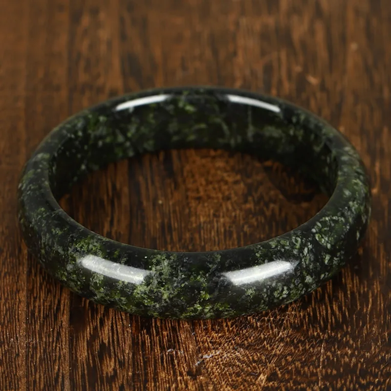 

Tibetan Jade Medicinal King Stone Bracelet Dark Green Men's and Women's Jewelry Accessories