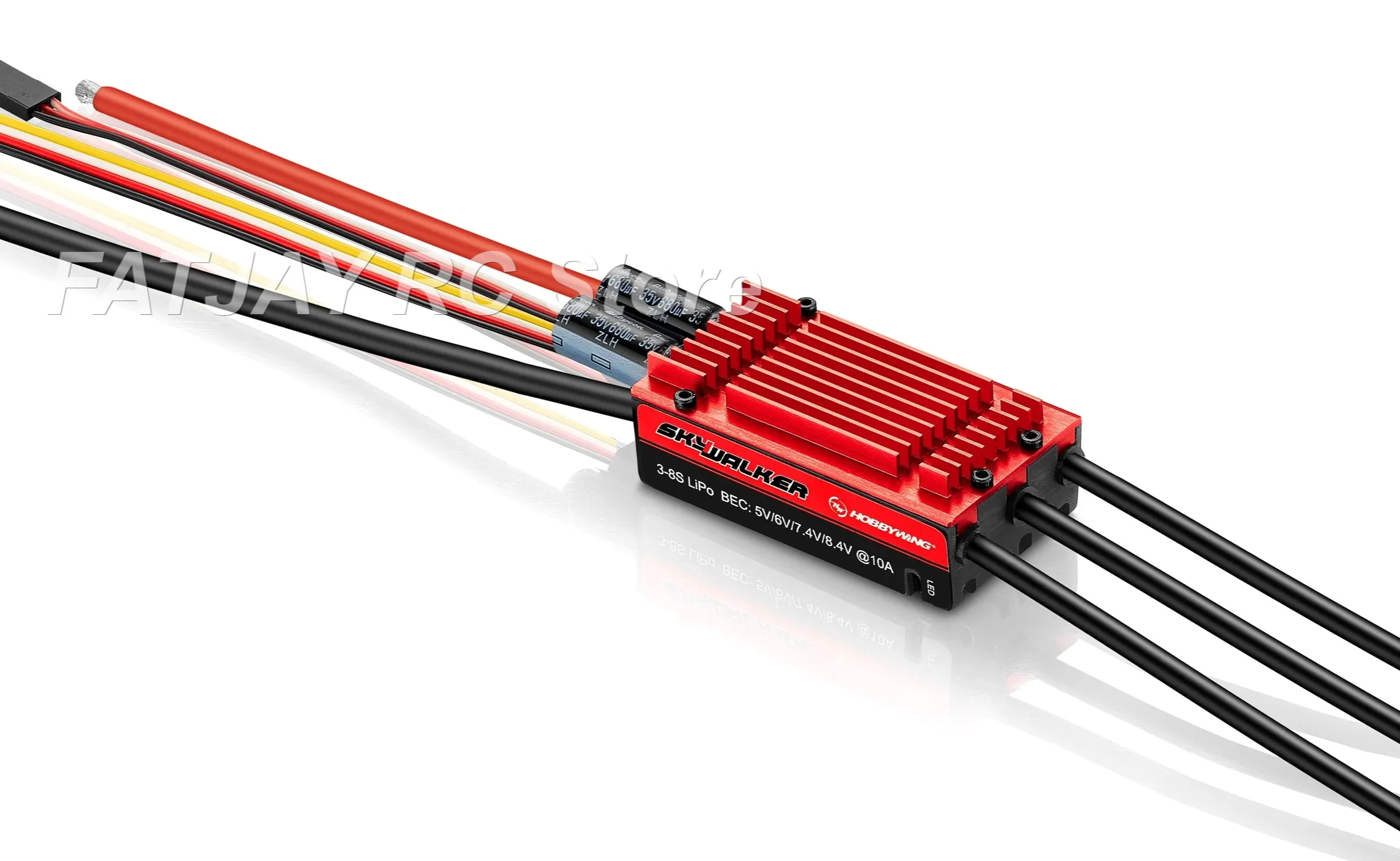 FATJAY 120A 3-8S Brushless ESC Hobbywing SkyWalker 120A-V2-UBEC RC Aircraft Reverse Thrust