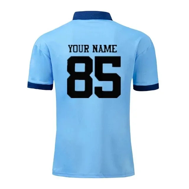 1985 NSW Blues Retro Rugby Jersey - مقاس رجالي: S-5XL (رقم اسم الطباعة) عالي الجودة