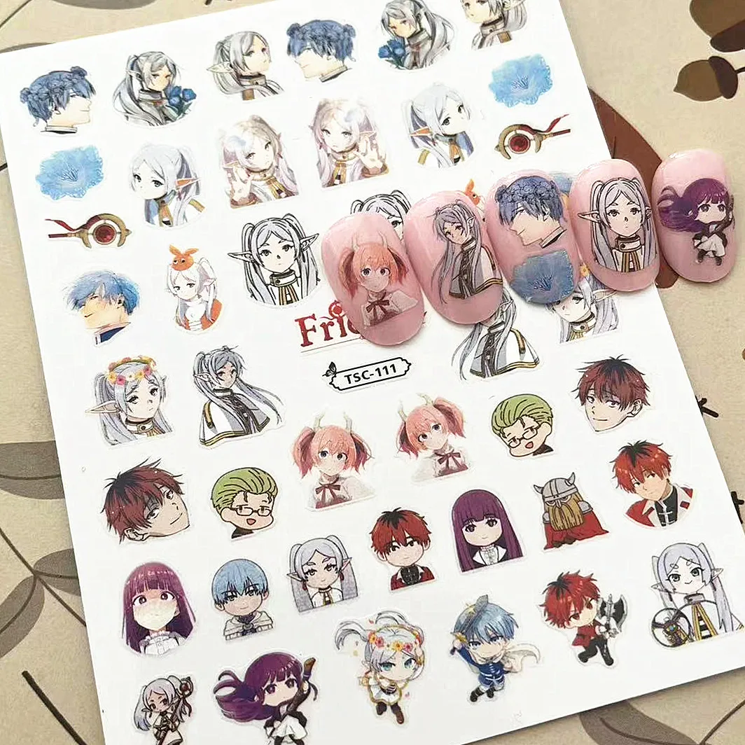 Anime Design Nail Art Sticker 3D Self Adhesive Decal Slider DIY Decoration Tools Nail Slider TSC 111