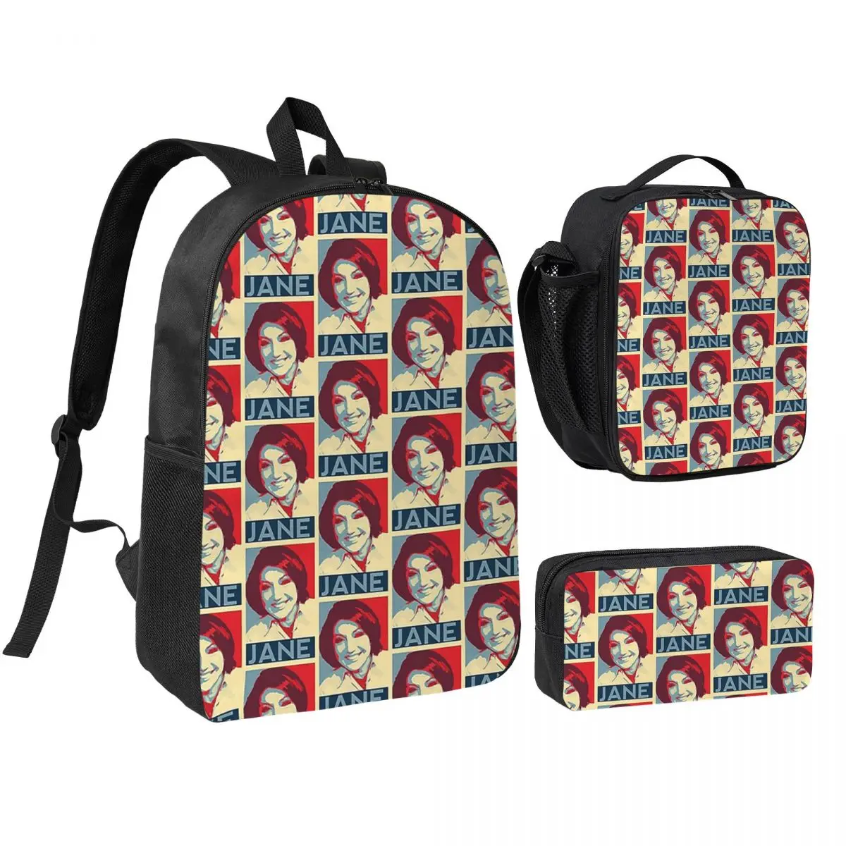 

Jane Mcdonald Backpack Student Boys Girls BookBag School Bag Laptop Shoulder Bags 3ps Insulated Lunch Bag Pencil Case