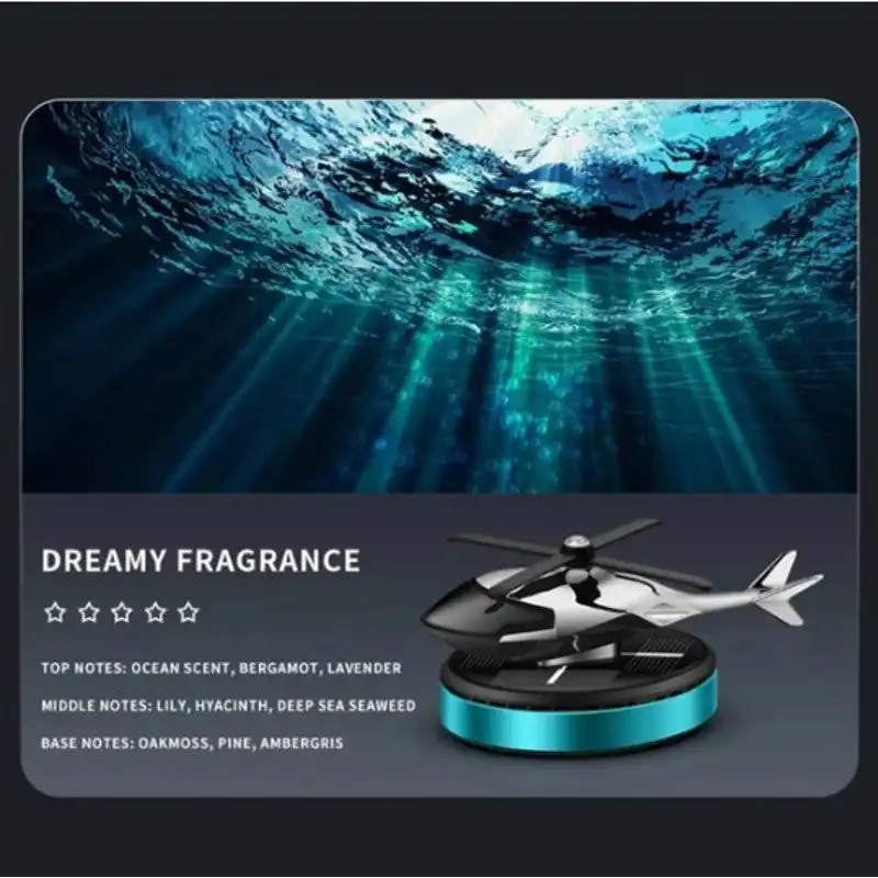 Aromatherapy Diffuser Wide Range Long Lasting Interior Ornament Solar Energy Airplane Model Air Freshener Car Accessories