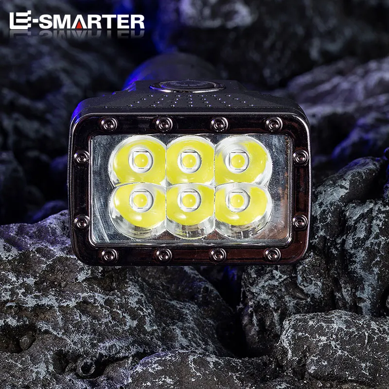 High Bright 6 LED Flashlight Rechargeable Mini Torch Waterproof Outdoor Emergency Camping Fishing Built-in Battery Portable Lamp