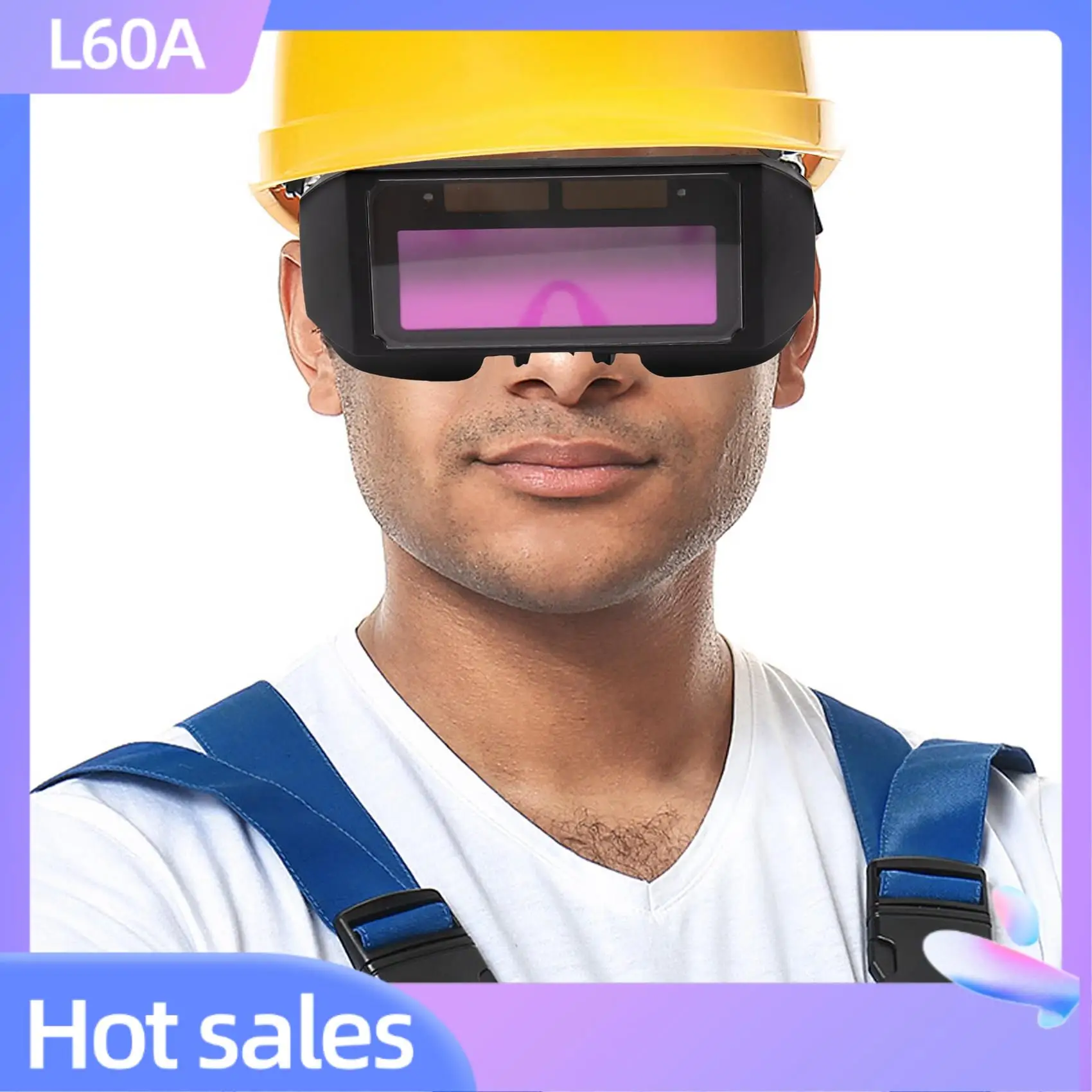 

L60A Automatic Photoelectric Welding Glasses Solar Powered Auto Darkening Welding Mask Helmet Eye Goggle Welding Glass