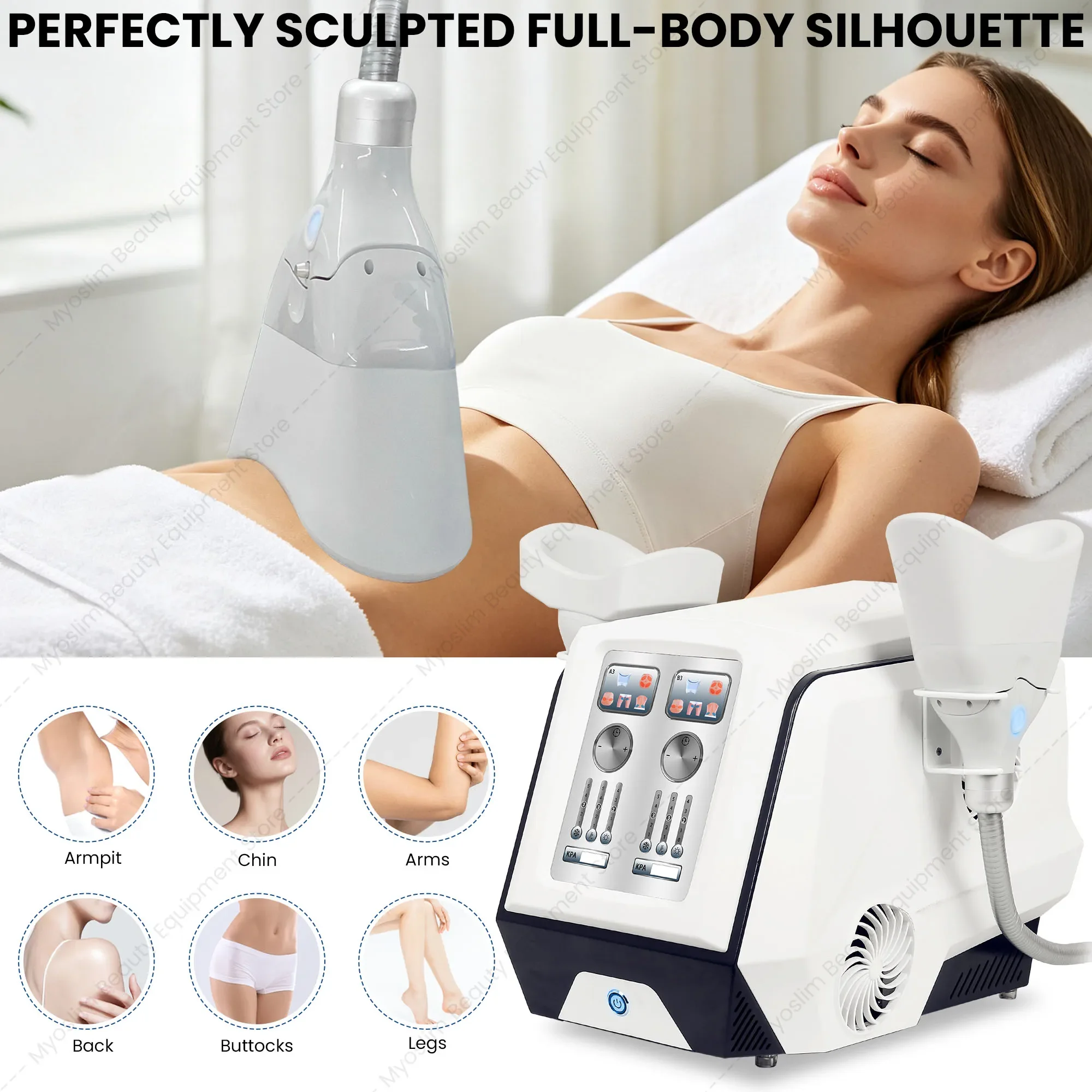 Freezing Cooling Technology 4D Double-channel Beauty Equipment 360 Slimming Fat Freezing Apparatu