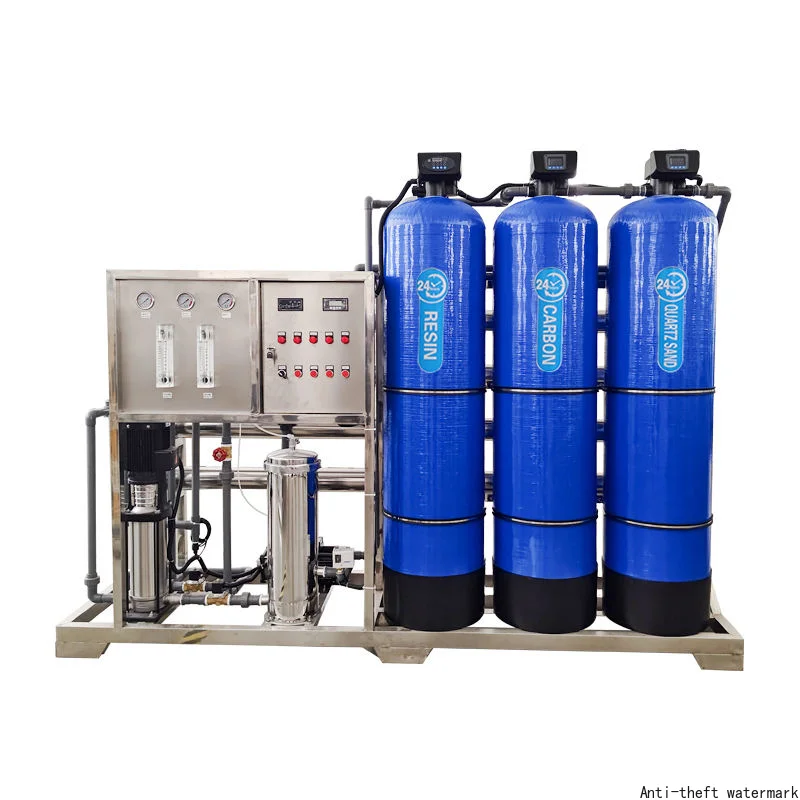 Industrial Commercial 1000L RO System Water Purifier Machine for 1000 LPH RO Water Treatment with Pump & PLC for Water Storage