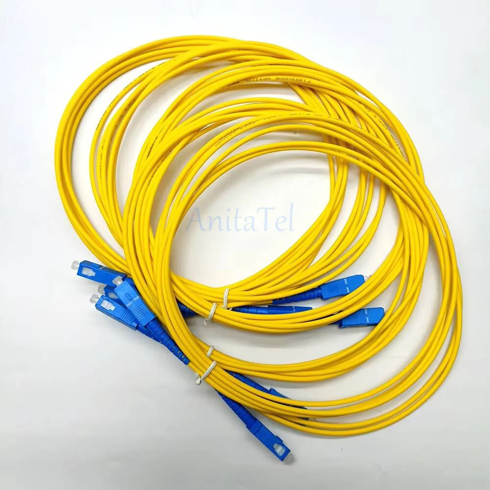 SC to SC UPC Fiber Optical Patch Cable Singlemode Simplex Bend Insensitive 2.0/3.0mm Fiber Optic Cord
