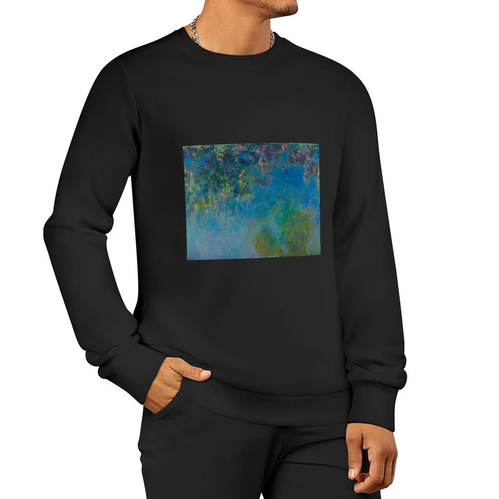 

Claude Monet Wisteria Pullover Hoodie autumn clothes clothes for men new in hoodies & sweat-shirt