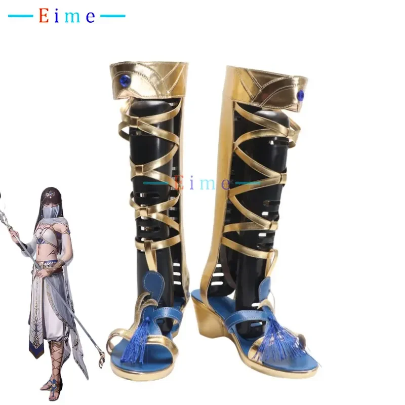 Love and Deepspace Heroines Cosplay Shoes Woman Character Leading Lady Cospaly PU Leather Sandals Halloween Boots Custom Made