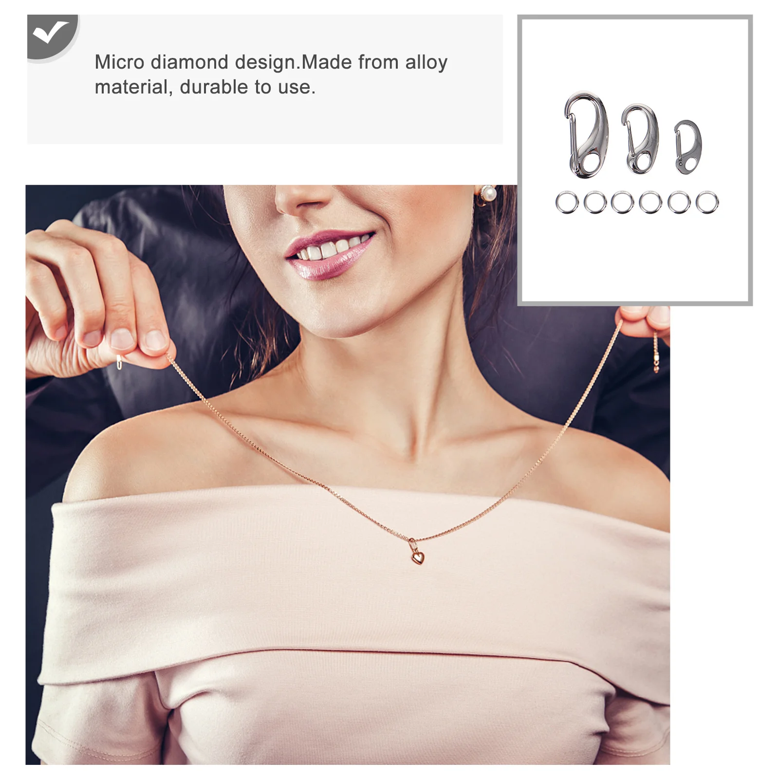 

3 шт., бирка для домашних животных из нержавеющей стали, быстрые зажимы, высокопрочные крючки с раздельной нагрузкой для ошейника, ремни, брелок для собак и кошек, аксессуары