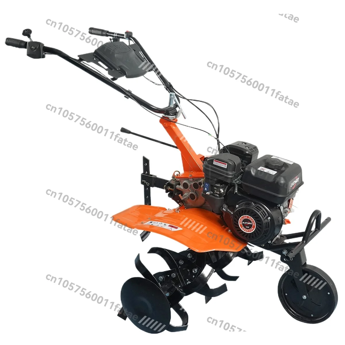 170F Mini Power Tiller 7hp Tiller Electric Lawn Mower Agricultural  Micro Tiller with Accessories