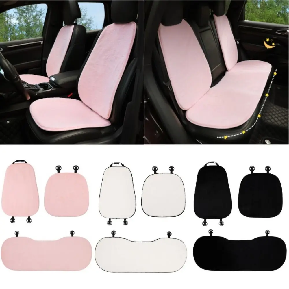 Fashion Anti-freeze Car Seat Cushion Short Plush Dust Proof Car Seat Cover Thickened Universal Car Warm Cushion Winter