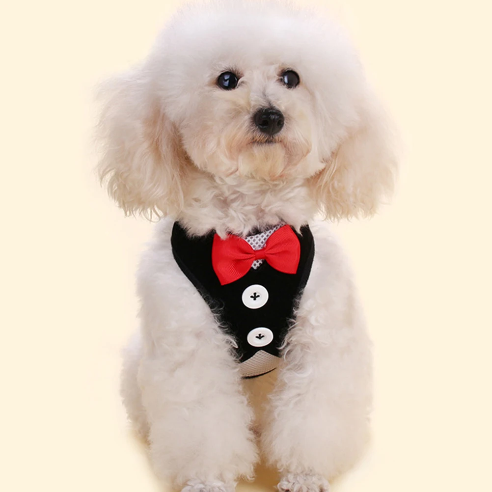 

Dog Harness Vest Plaid Design Adjustable Sliding Straps Back Chest Strap Pet Leash Collars Suitable Small Medium Dogs