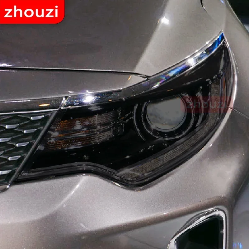 For Kia Rio Stinger Sportage Sorento Optima K5 Telluride Car Headlight Tint Black Protective Film Transparent Sticker Accessorie