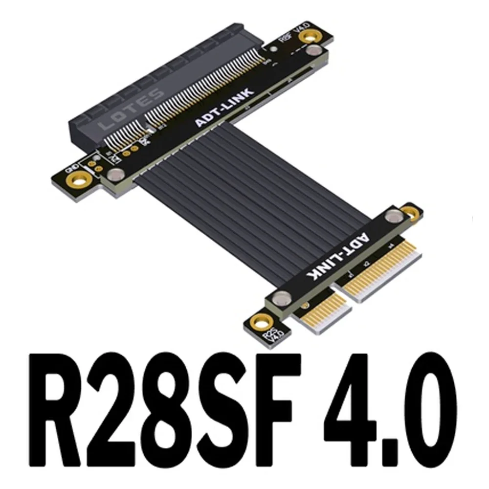 Riser PCI-E4.0 Express 8X To 4X Slot Female/Male Riser Card Converter Extender Ribbon Adapter Extension Cable PCI-E X8 X4