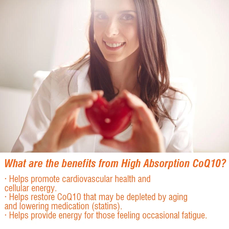 High Absorption Coenzyme Q10 - with Black Pepper Extract To Support Heart Health, Energy and Immunity