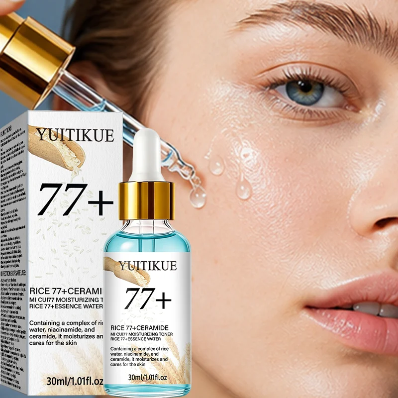 YUITIKUE MI CUI77 Eau d'essence de riz Céramide Niacinamide Hydratation longue durée Renforce la barrière cutanée Tonique 30ml