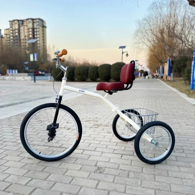 

Leisure outdoor folding tricycle retro light exercise car Internet celebrity walking shopping cart