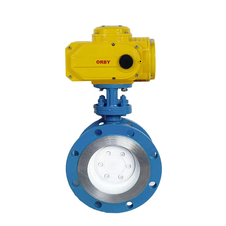 Ductile Iron Triple Eccentric  Offset Hard Seal Class 150# Flanged Concentric Butterfly Valve Electric