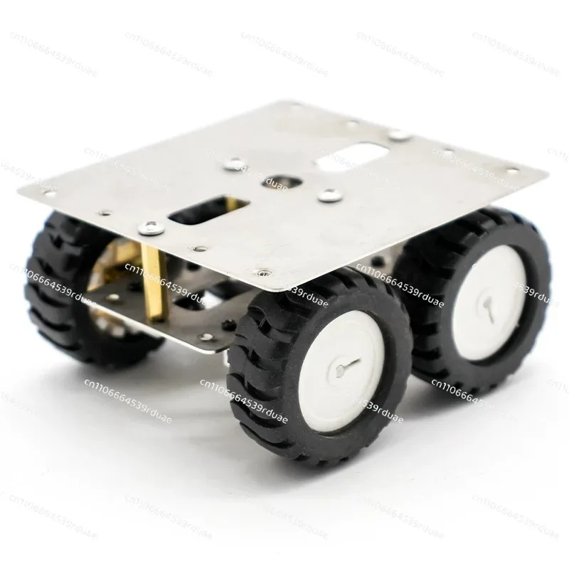N20 Stainless Steel Smart Car Chassis Metal Frame, Mini Robot Platform Frame for Student DIY Robot Making & Programming Project