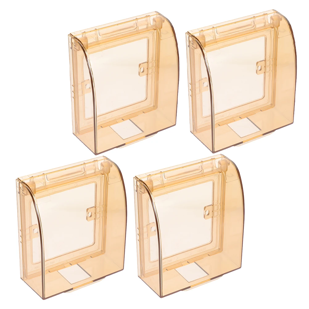 

4Pcs Safety Waterproof Outlet Covers Electrical Socket Protective Case Bathroom Wall Socket Protector Splash Proof