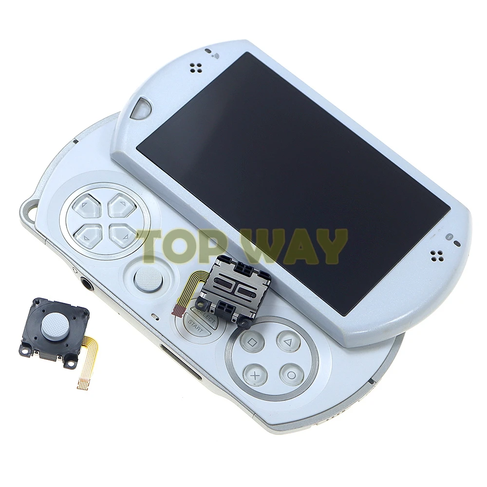 2 قطعة الأبيض الأصلي جديد ثلاثية الأبعاد الروك عصا التحكم لسوني PSP الذهاب وحدة التحكم ثلاثية الأبعاد الروك التناظرية ل PSPGo تحكم