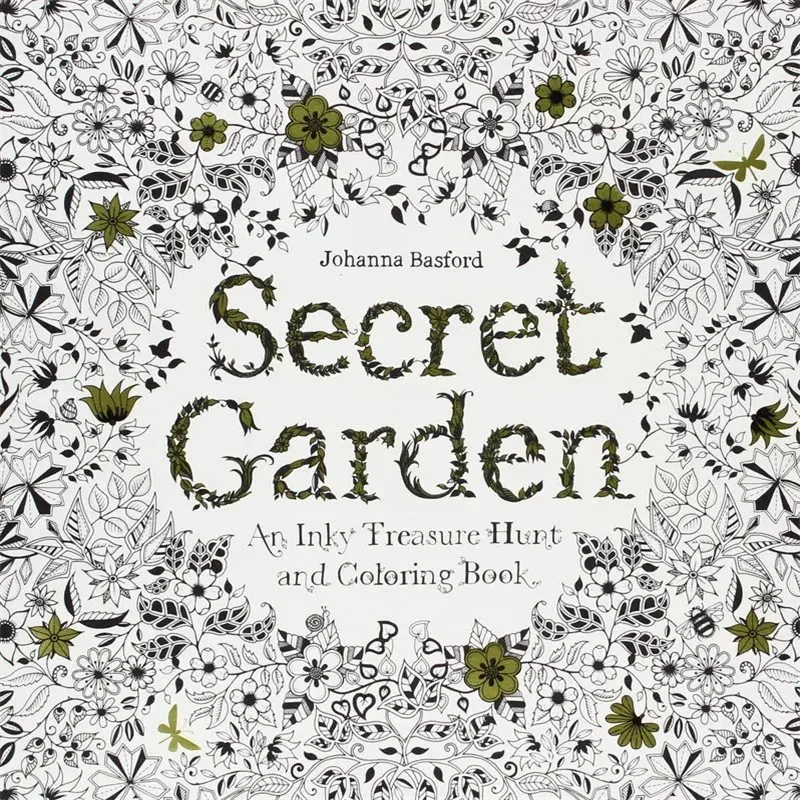 

English Edition Secret Garden 96pages Hand-painted Graffiti Coloring DIY Adult Children Painting Drawing Book Colouring Books