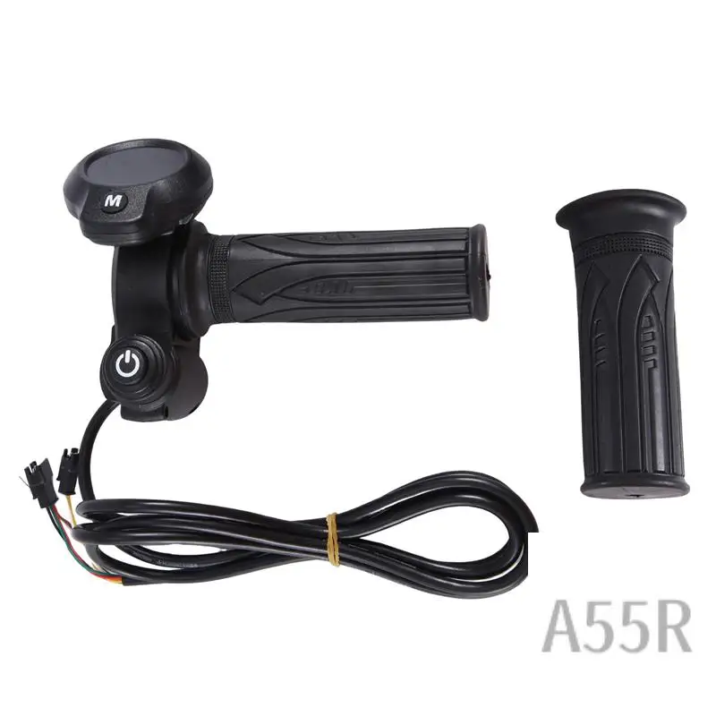 

5R-Bike Electric Scooter Accelerator Display Ebike Throttle Grip Digital Monitor For Bicycle Electric Scooter Trigger Easy To Us