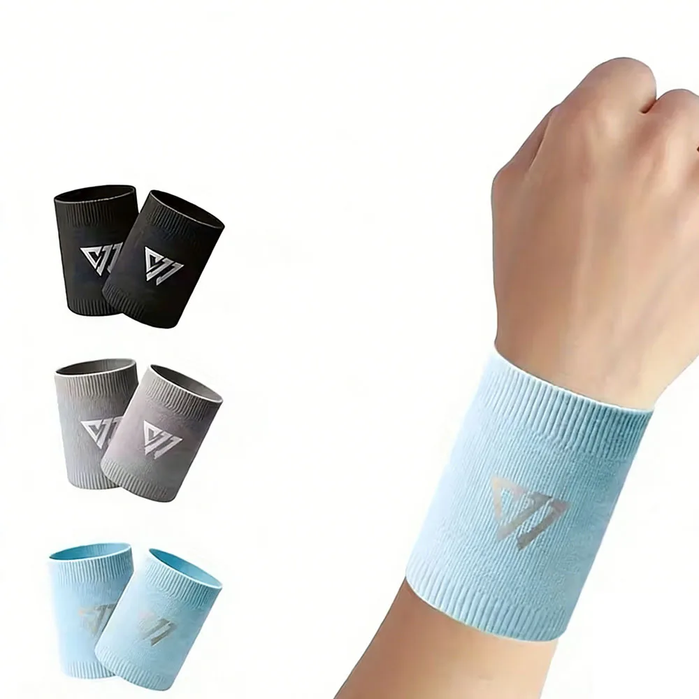 1Pcs Sports Wrist Guard Breathable Sweat Absorbing Wrist Band Men Women Lightweight Basketball Volleyball Fitness Wristbands