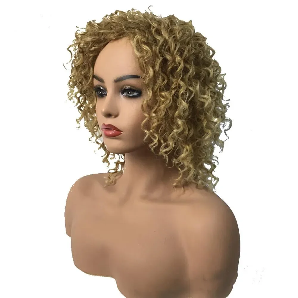 Perucas frontais de onda profunda de cabelo frontal de renda brasileira onda de água hd perucas sintéticas de renda para mulheres kinky encaracolado