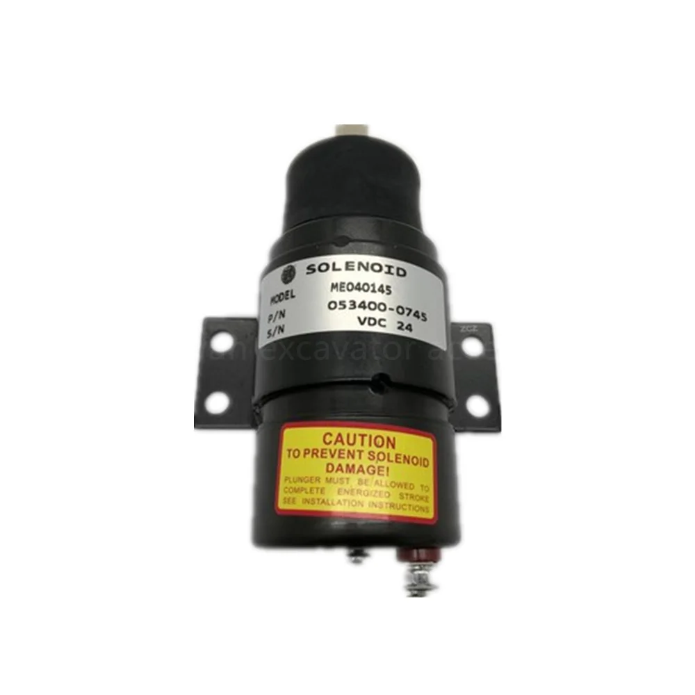 

For 053400-0745 ME040145 Kato HD250 450 800 900 Engine Flameout Solenoid Valve Flameout Switch Excavator Parts