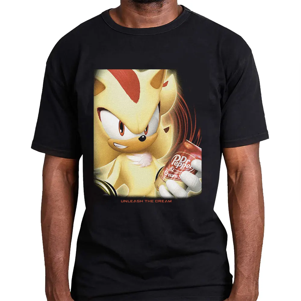 

Unleash the cream Sonic Adventure t Shirt Vintage Graphic Tees Gothic Grunge Y2k Clothes Emo Scene Amity Affliction Style Tops