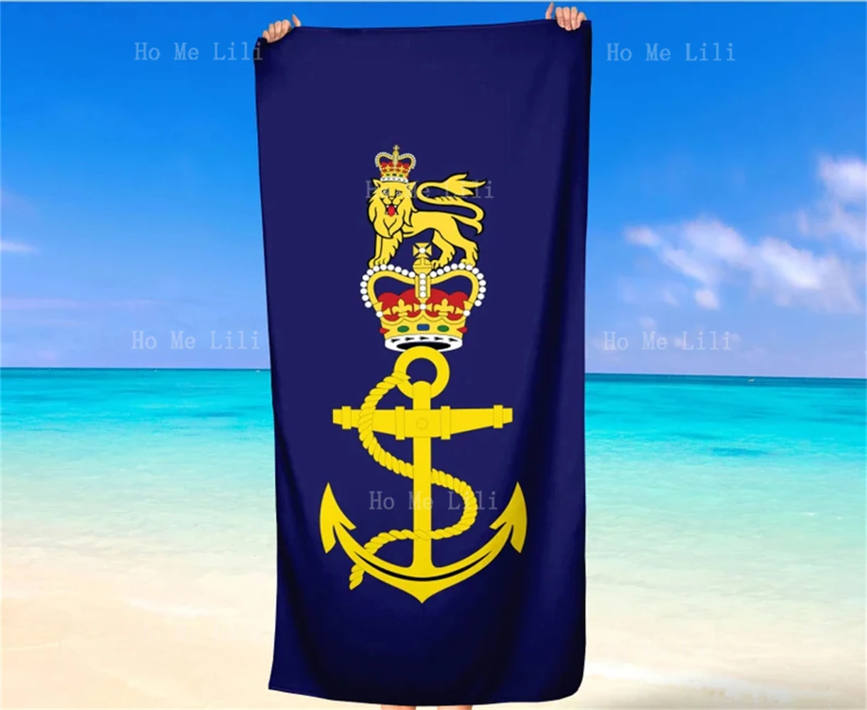 Royal Marine Commandos British Army Flag Design Beach Towel Gift Quick Drying Towel