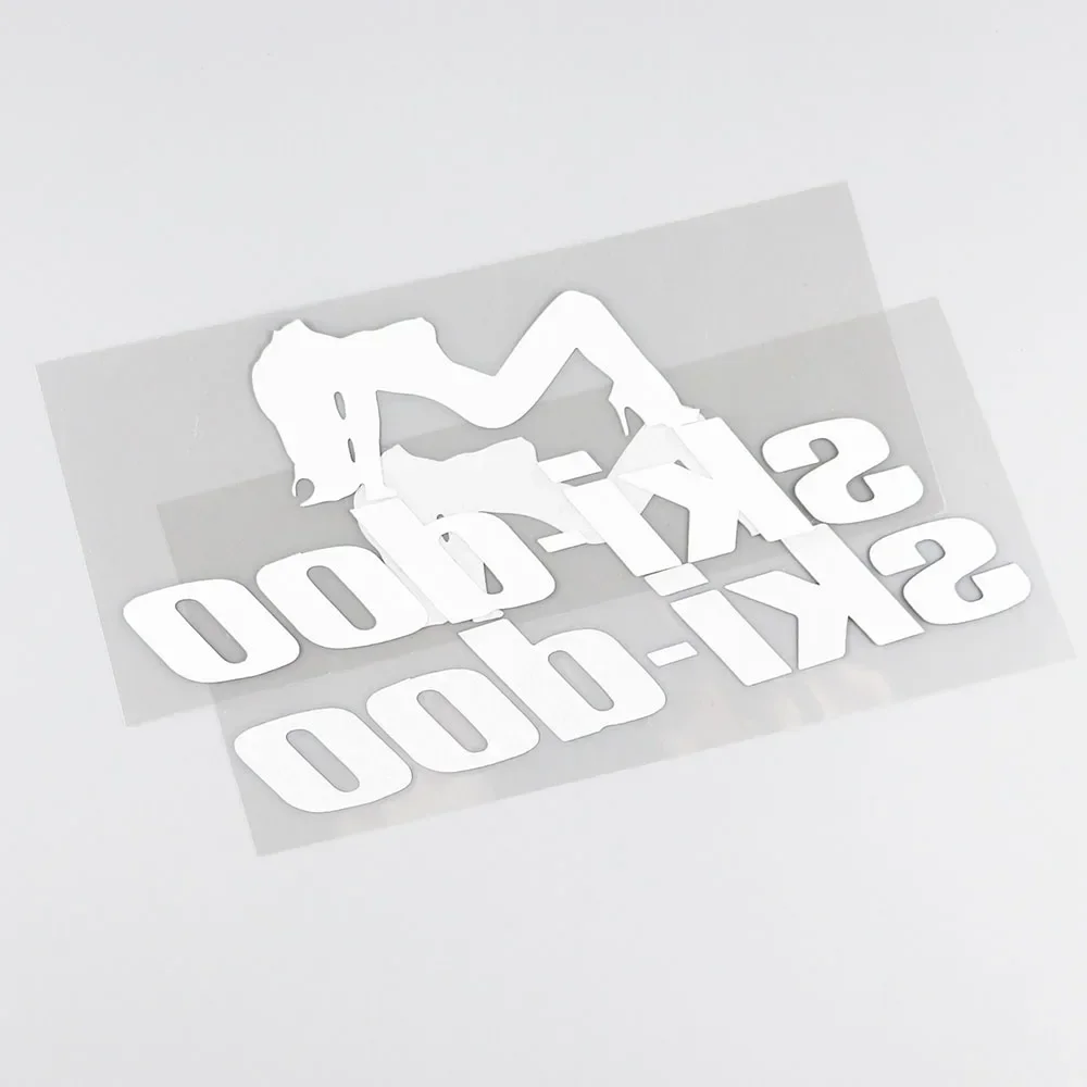 Skidoo Decals Quad Plow Snowmobie Trailer Sticker Car Sticker Car Styling Decoration Black Sliver