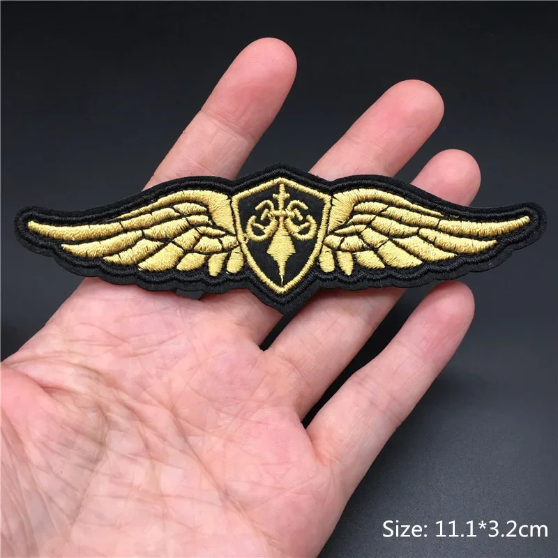 Wings Patches Iron on Clothing DIY Embroidered Armband Patches Stripe for Clothing Sewing Clothes Stickers Appliques