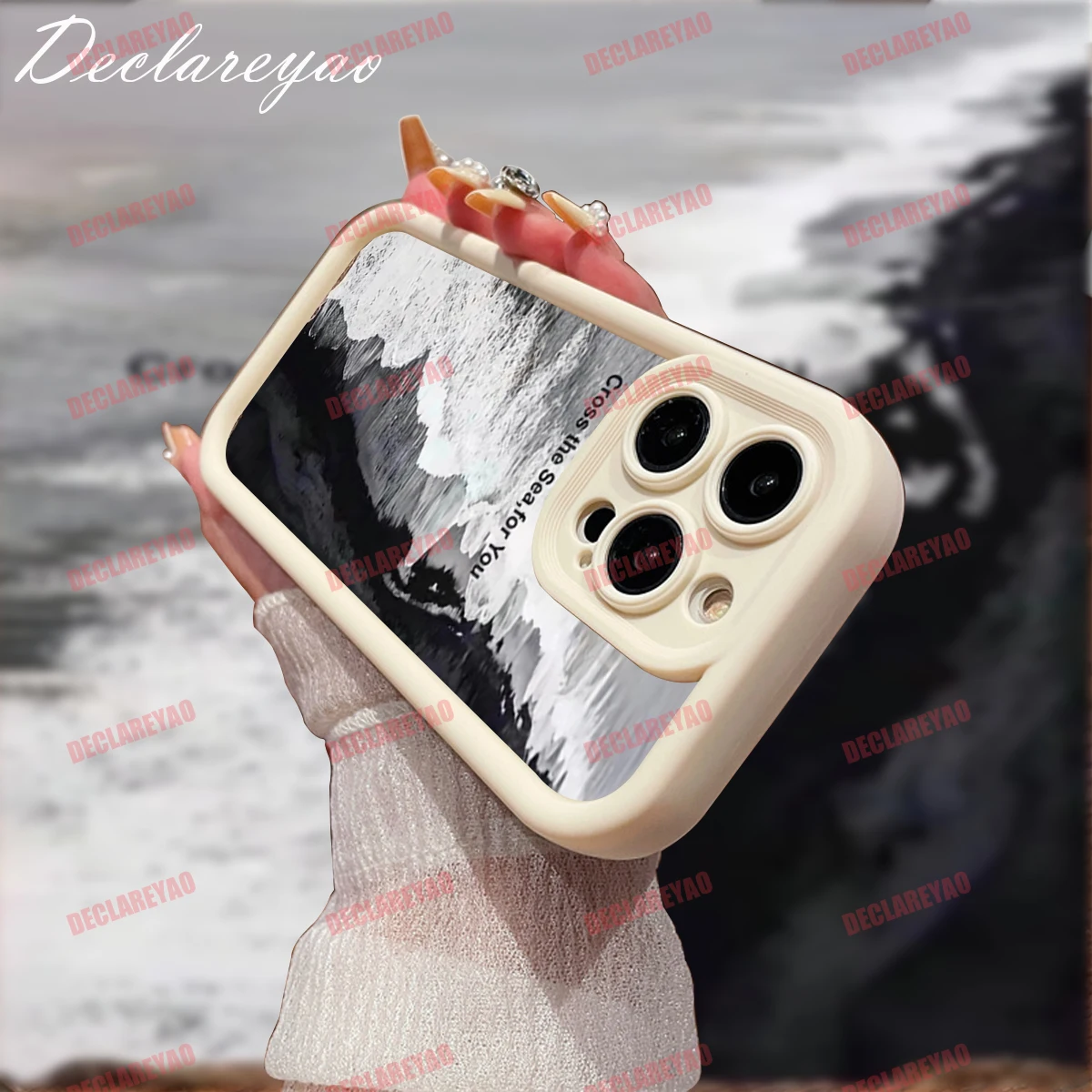 DECLAREYAO Soft Light Slim Matte TPU Covers Untuk iPhone 15 X Xs Max XR 6 S 7 8 SE 3 2020 2022 17 Pro Air 16 Case Cover Shockproof