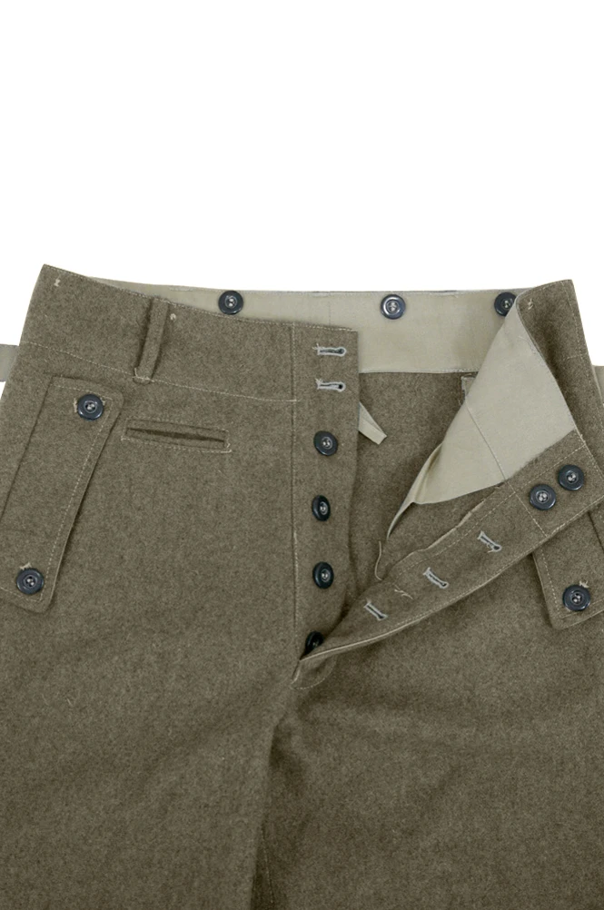 GUWD-007 Wwii Duitse Elite Aanval Gunner Bruine Wol Broek