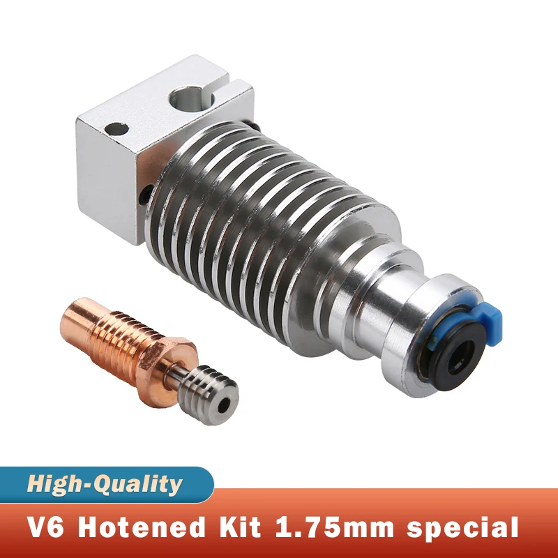 

Новый V6 Hotend + биметаллический тепловой разрыв для v6 Prusa voron, дистанционный короткий прямой радиатор, диапазон 1,75 мм для подачи экструдера 3D-принтера