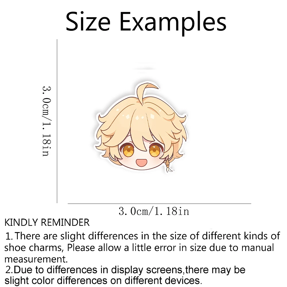 1-16pcs Q Style Cartoon Character Acrylic Shoe Charms Colorful Anime Shoes Decoraiton for Men Women Gifts, Shoe Decoration